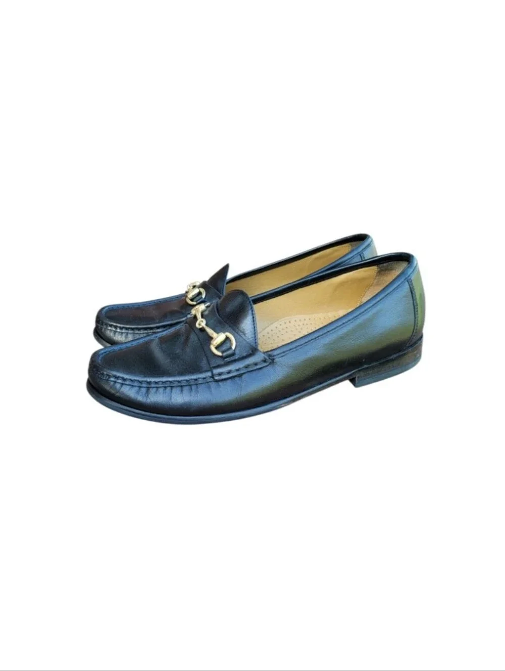 Cole Haan Horsebit Black Leather Slip On Loafer Dress Shoe Horse Bit Men 9.5